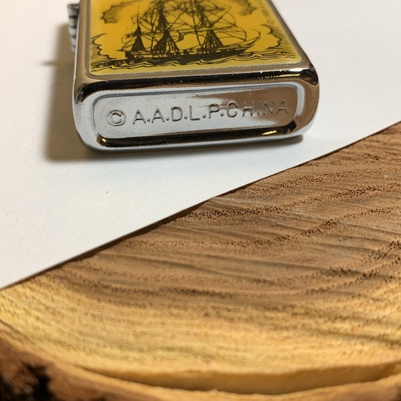Vintage 1995 A.A.D.L.P Lighter Sailing Ship Refillable - Picture 9 of 9